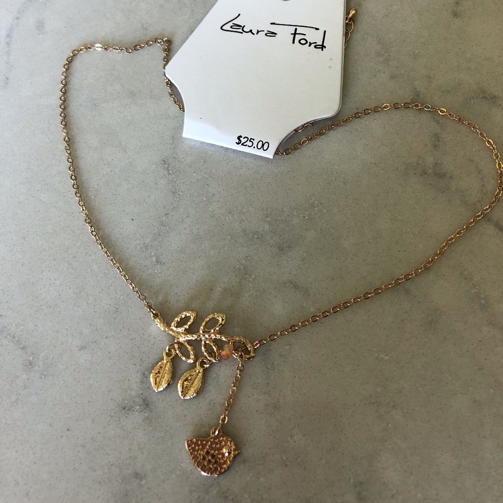 LAURA FORD BIRD PENDANT NECKLACE